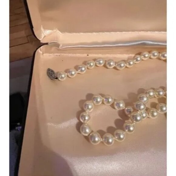 Vintage Mallorca 16" pearl necklace - Picture 2 of 5